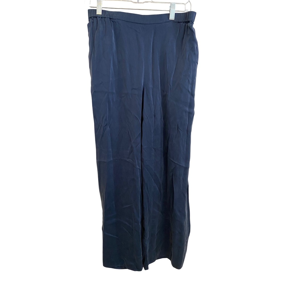 Quince Washable Silk Navy Pants